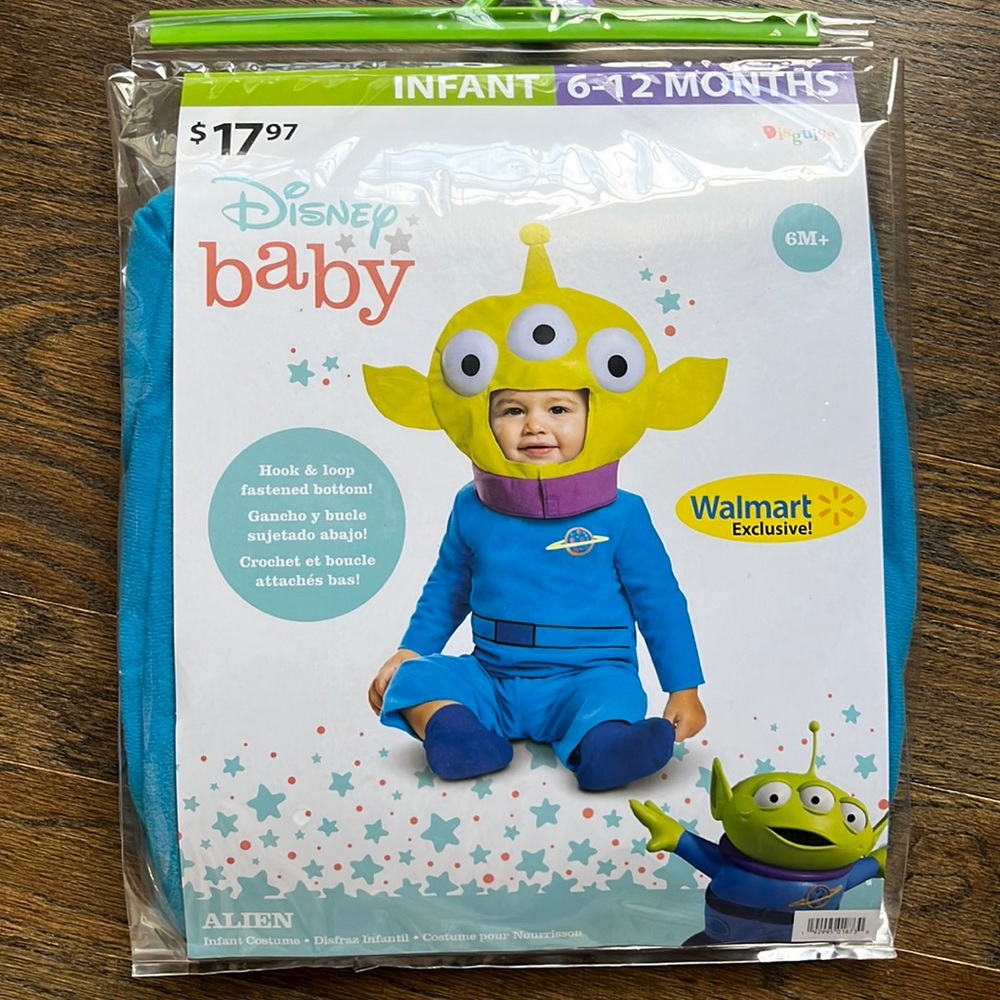 BRAND NEW Disney Toy Story Alien Halloween Costume (6-12 months)